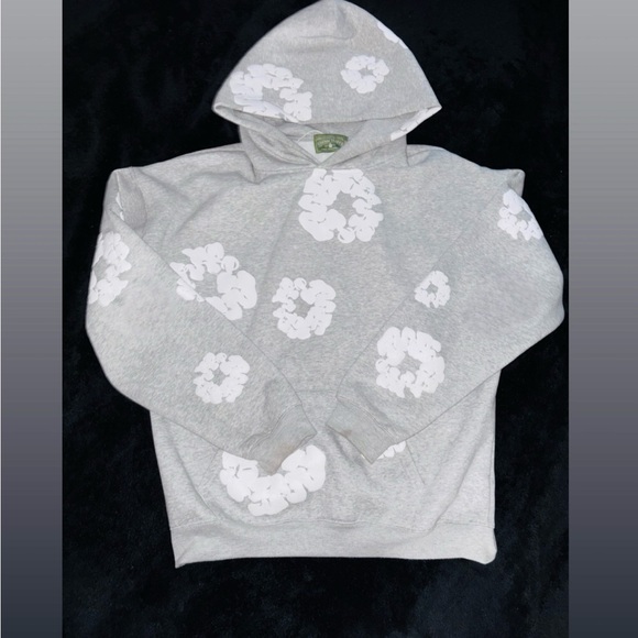 Grey denim tears hoodie